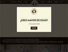 Tablet Screenshot of cervezaslavirgen.com